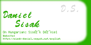 daniel sisak business card